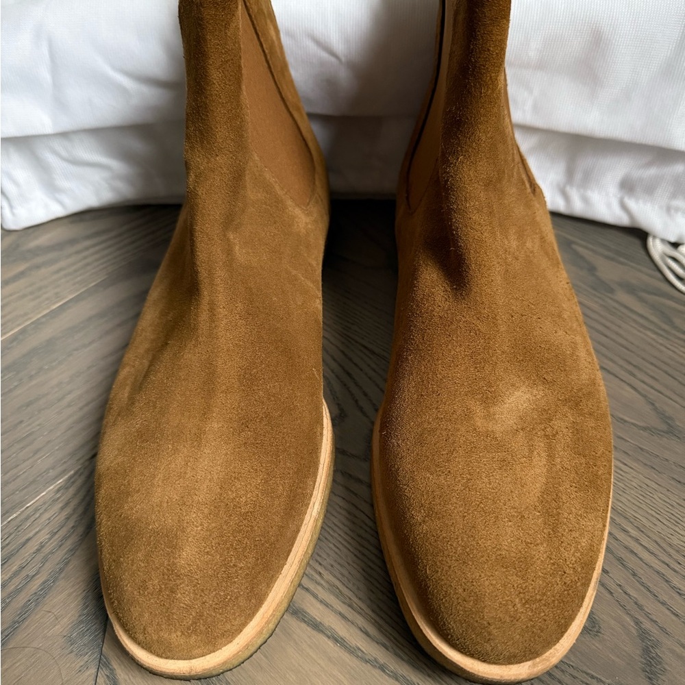 Common Projects Brown Suede Chelsea Boots